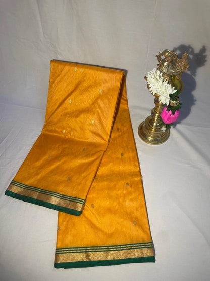 Mango Pure Chanderi organza silk saree with blouse