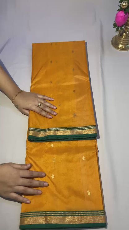 Mango Pure Chanderi organza silk saree with blouse